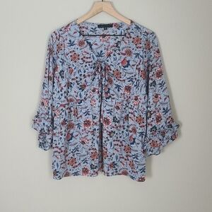 Sanctuary Floral Print Top in EUC